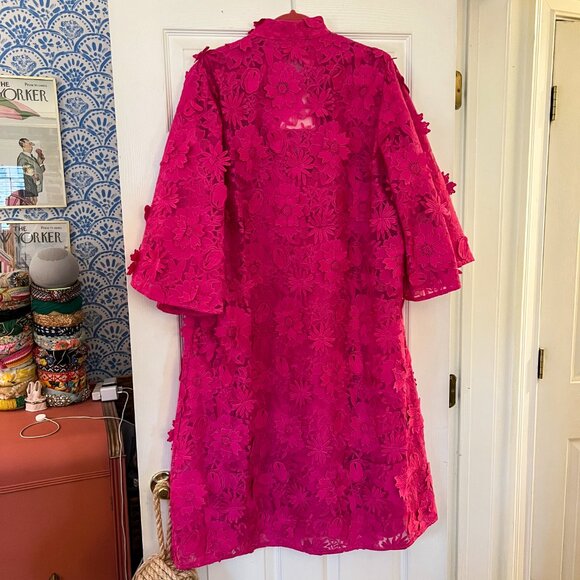 Marié by Victoria Dunn Fuschia Pink Midi Caftan Dress - NWT, Size Medium - Picture 2 of 2